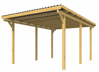 Pavilón, prístrešok  - Prístrešok RSC BIS, drevo, 495 x 295 x 229 cm